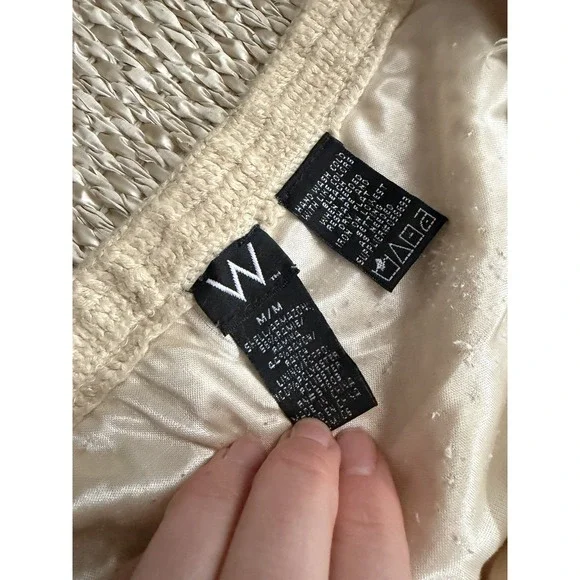 vintage crochet Midi Women's Skirt. Boho Hippie Lace Indie Festival Western M - Picture 8 of 8